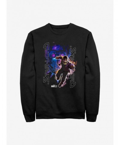 Marvel What If...? Galaxy King Star-Lord Crew Sweatshirt $9.74 Sweatshirts