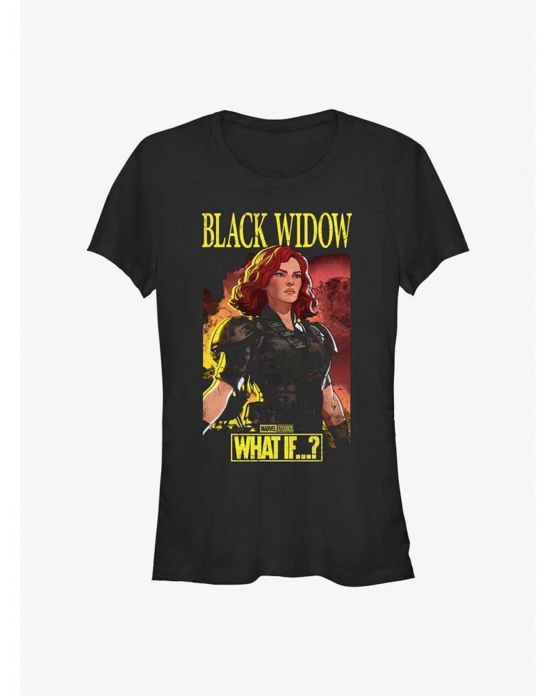 Marvel What If?? Black Widow Apocalyptic Suit Girls T-Shirt $7.17 T-Shirts