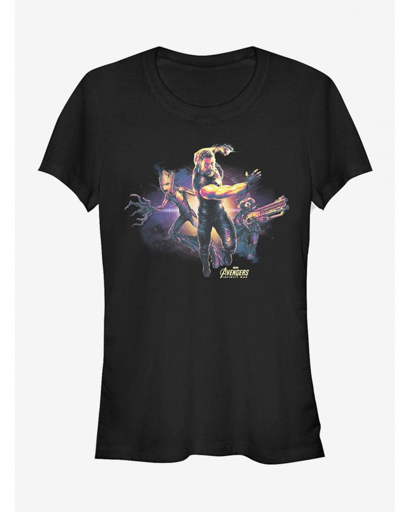 Marvel Avengers: Infinity War Thor Trio Girls T-Shirt $5.98 T-Shirts