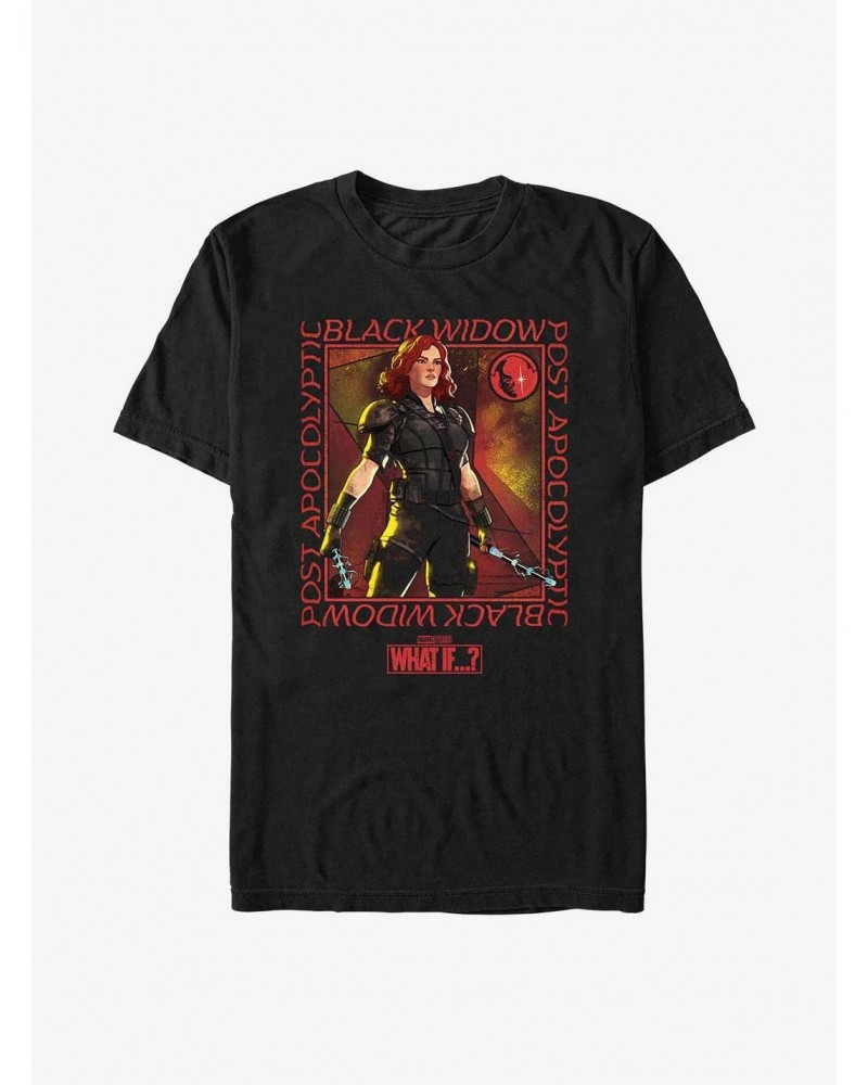 Marvel What If?? Post Apocolyptic Black Widow T-Shirt $7.27 T-Shirts