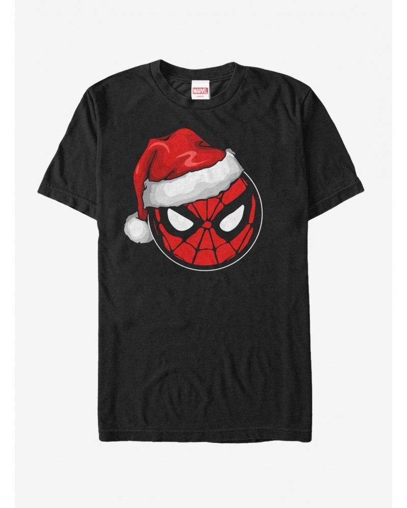 Marvel Christmas Spider-Man Santa Hat T-Shirt $6.69 T-Shirts