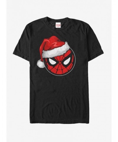 Marvel Christmas Spider-Man Santa Hat T-Shirt $6.69 T-Shirts