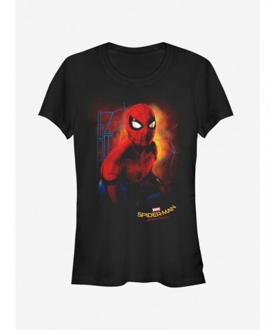 Marvel Spider-Man Homecoming Glow Girls T-Shirt $7.17 T-Shirts