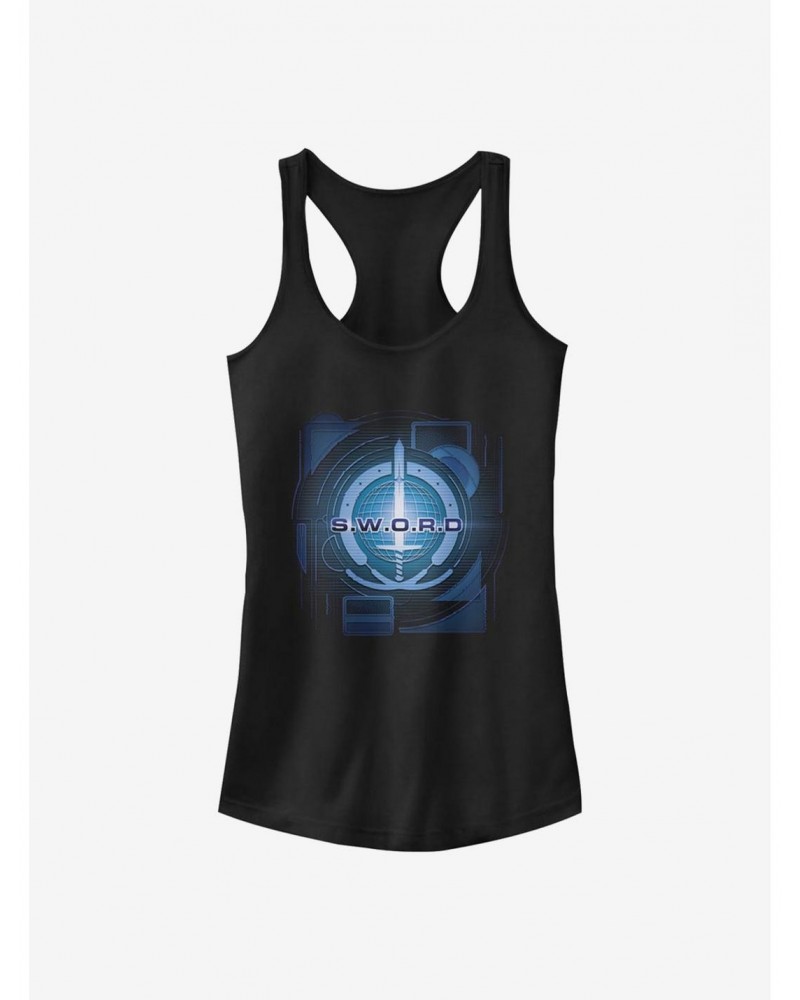 Marvel WandaVision Digital S.W.O.R.D Logo Girls Tank $8.57 Tanks