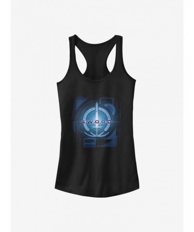 Marvel WandaVision Digital S.W.O.R.D Logo Girls Tank $8.57 Tanks