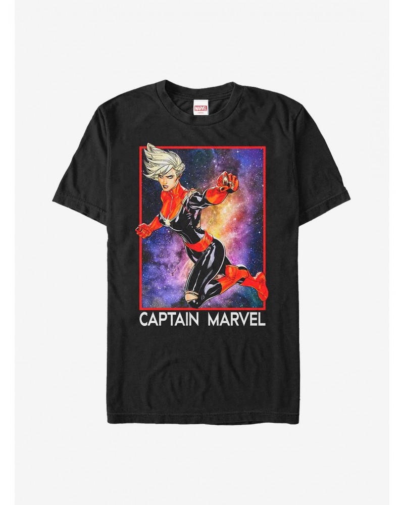 Marvel Captain Marvel Galaxy T-Shirt $8.41 T-Shirts