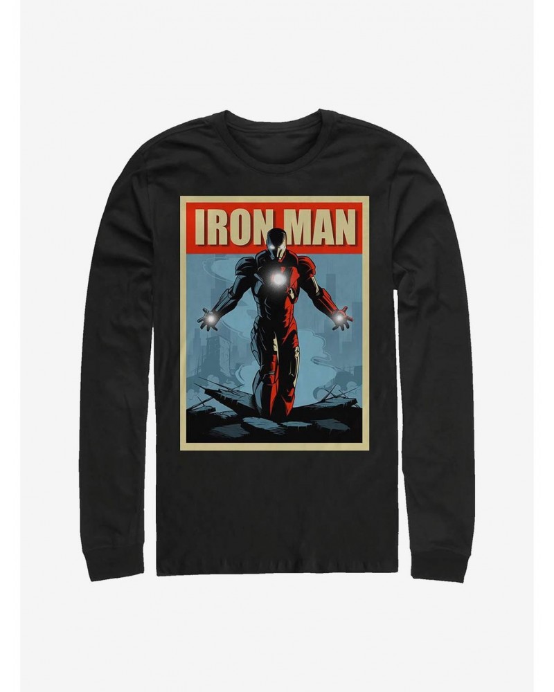 Marvel Iron Man Unstoppable Long-Sleeve T-Shirt $12.63 T-Shirts