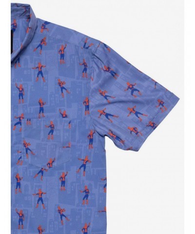 RSVLTS Marvel Spider-Man The Meme KUNUFLEX Short Sleeve Shirt $28.36 Shirts