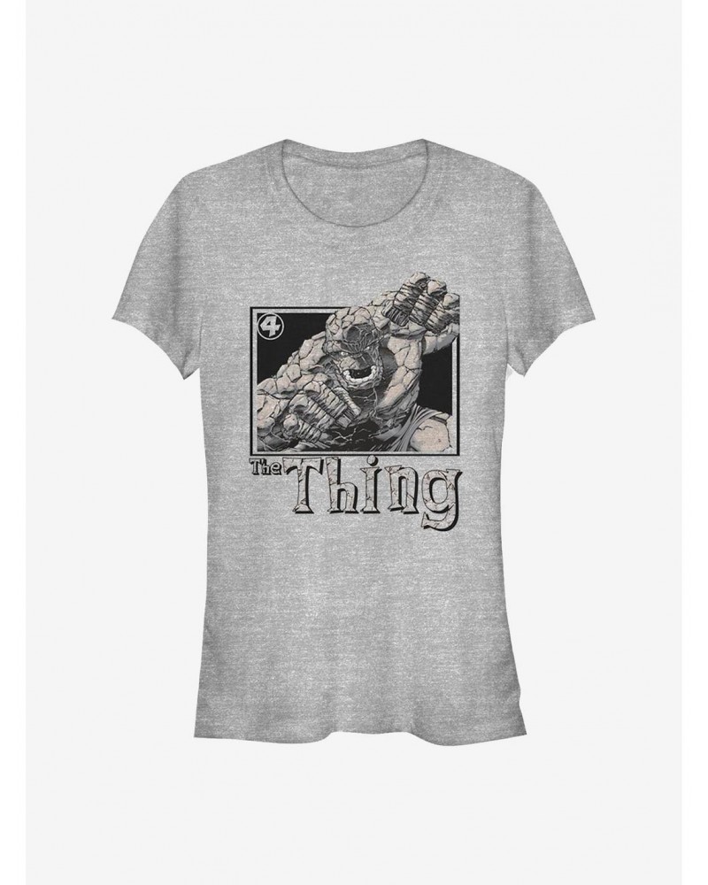 Marvel Fantastic Four Thing Pose Girls T-Shirt $7.37 T-Shirts