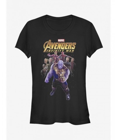 Marvel Avengers: Infinity War Thanos Entourage Girls T-Shirt $8.96 T-Shirts