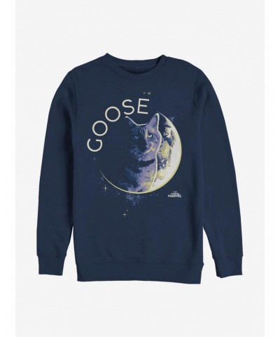 Marvel Captain Marvel Goose Moon Crew Sweatshirt $14.46 Sweatshirts