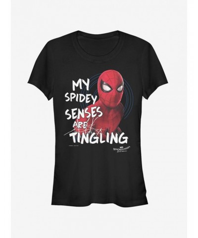 Marvel Spider-Man Homecoming Senses Girls T-Shirt $8.17 T-Shirts