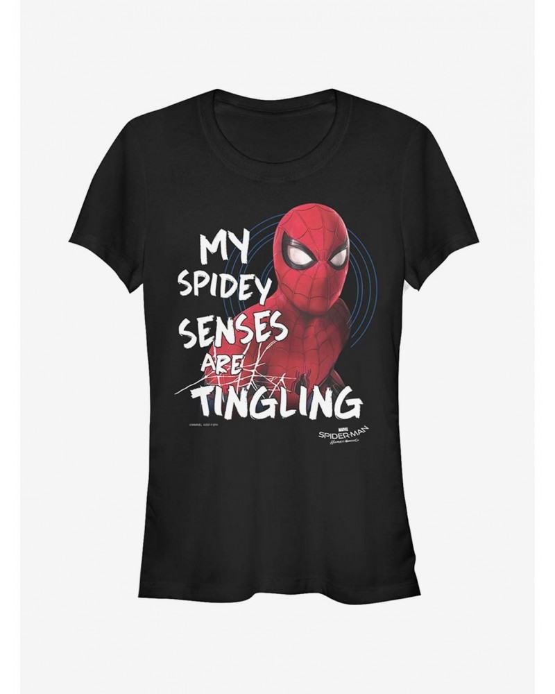 Marvel Spider-Man Homecoming Senses Girls T-Shirt $8.17 T-Shirts