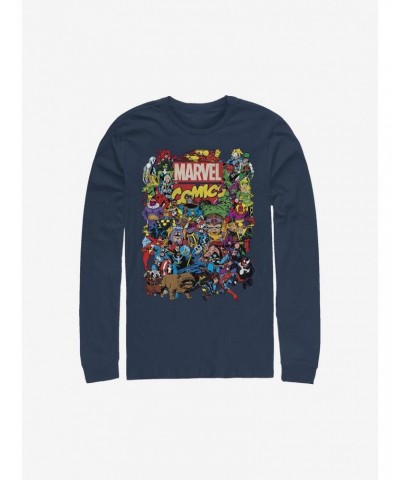 Marvel Comic Entire Cast Long-Sleeve T-Shirt $8.16 T-Shirts