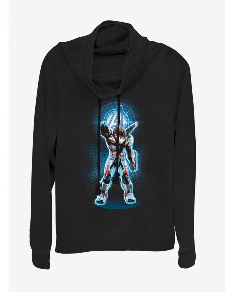 Marvel Avengers: Endgame War Machine Cowlneck Long-Sleeve Girls Top $17.24 Tops