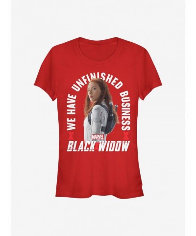 Marvel Black Widow Girls T-Shirt Widow Arch Girls T-Shirt $6.18 T-Shirts