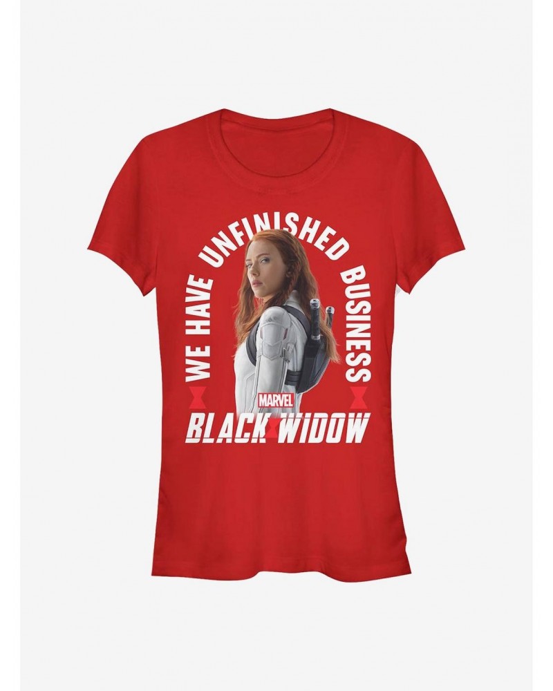 Marvel Black Widow Girls T-Shirt Widow Arch Girls T-Shirt $6.18 T-Shirts