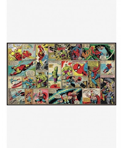 Marvel Comic Panel Chair Rail Prepasted Mural $71.68 Murals