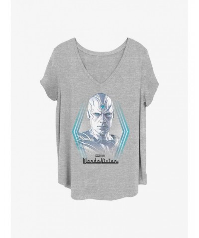 Marvel WandaVision Vision Online Girls T-Shirt Plus Size $10.64 T-Shirts