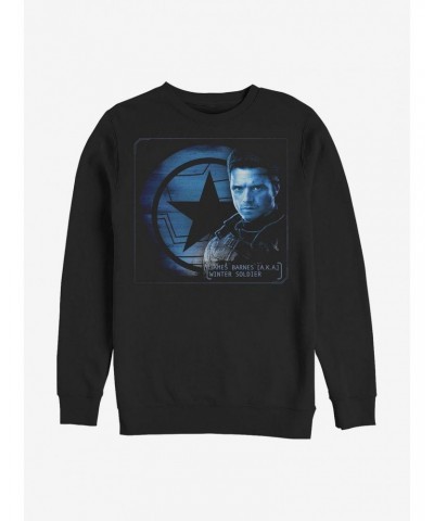 Marvel The Falcon And The Winter Soldier Barnes Shield Crew Sweatshirt $10.92 Sweatshirts