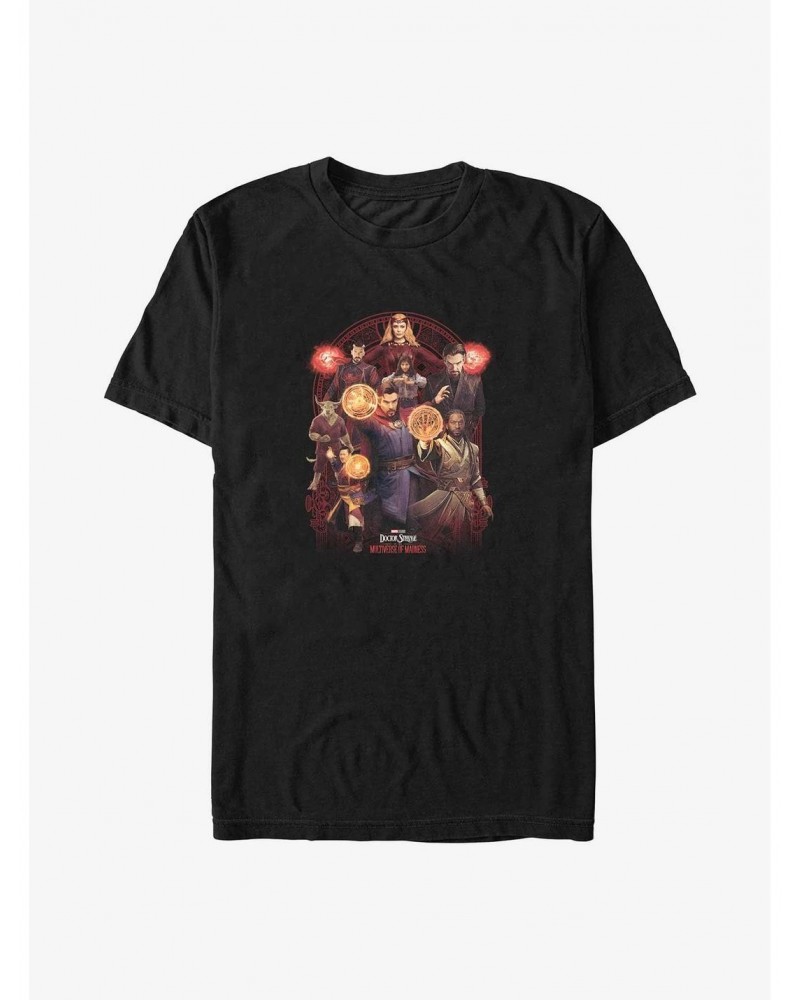 Marvel Doctor Strange in the Multiverse of Madness Group Shot Big & Tall T-Shirt $10.76 T-Shirts