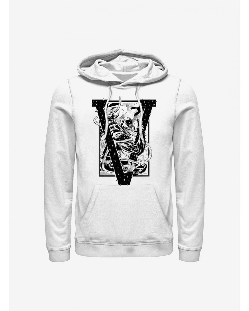 Marvel Venom V Is For Venom Hoodie $17.96 Hoodies