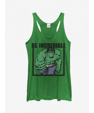 Marvel Hulk Be Incredible Girls Tanks $7.25 Tanks