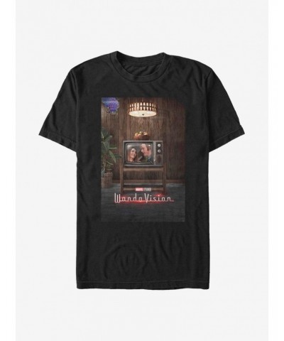 Extra Soft Marvel WandaVision WV Poster 70's T-Shirt $9.71 T-Shirts