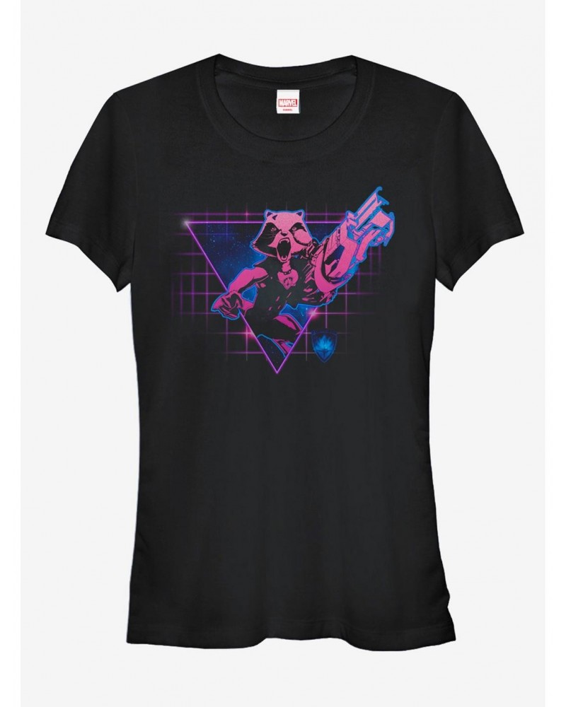 Marvel Guardians of the Galaxy Rocket Triangle Girls T-Shirt $6.18 T-Shirts