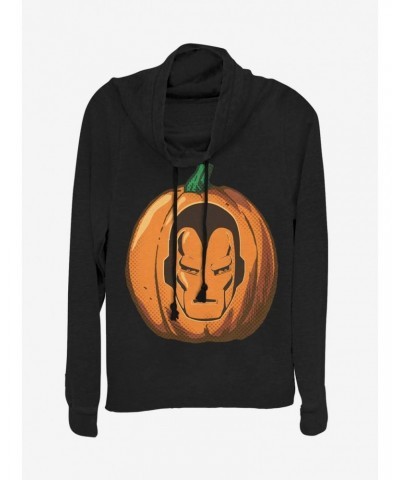 Marvel Iron Man Iron Pumpkin Cowl Neck Long-Sleeve Girls Top $13.29 Tops