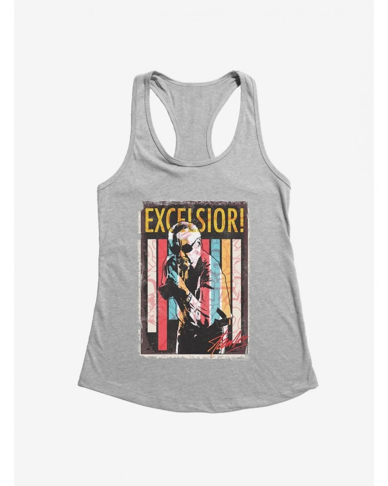 Stan Lee Universe Excelsior! Stripes Girls Tank $6.18 Tanks