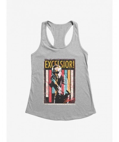 Stan Lee Universe Excelsior! Stripes Girls Tank $6.18 Tanks