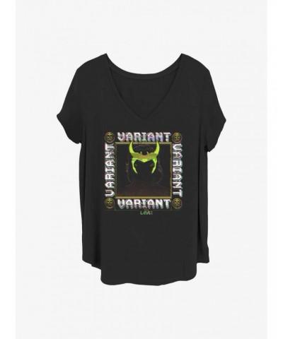 Marvel Loki Variational Glitcher Girls T-Shirt Plus Size $7.40 T-Shirts