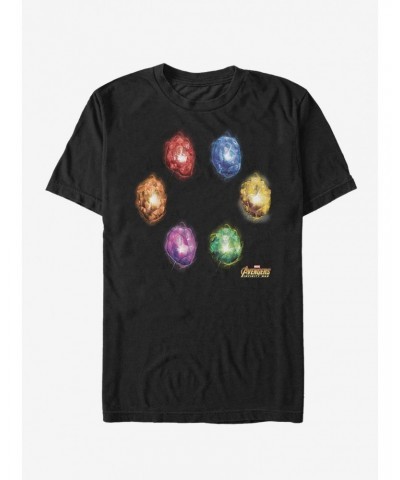 Marvel Avengers: Infinity War Six Infinity Stones T-Shirt $8.22 T-Shirts