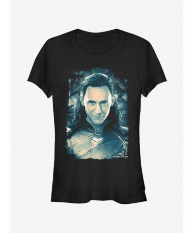 Marvel Loki Face Girls T-Shirt $5.98 T-Shirts