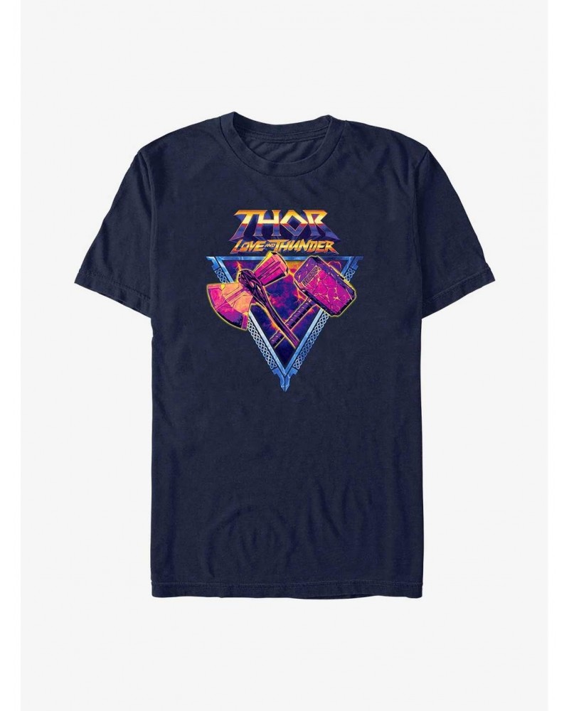 Marvel Thor: Love and Thunder Mjolnir and Stormbreaker T-Shirt $6.31 T-Shirts