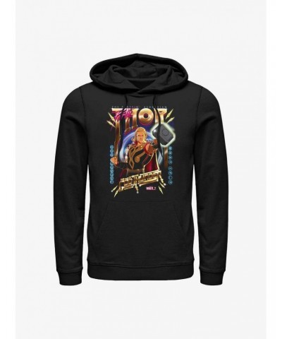 Marvel What If Partyin Asgardian Blk Hoodie $15.80 Hoodies