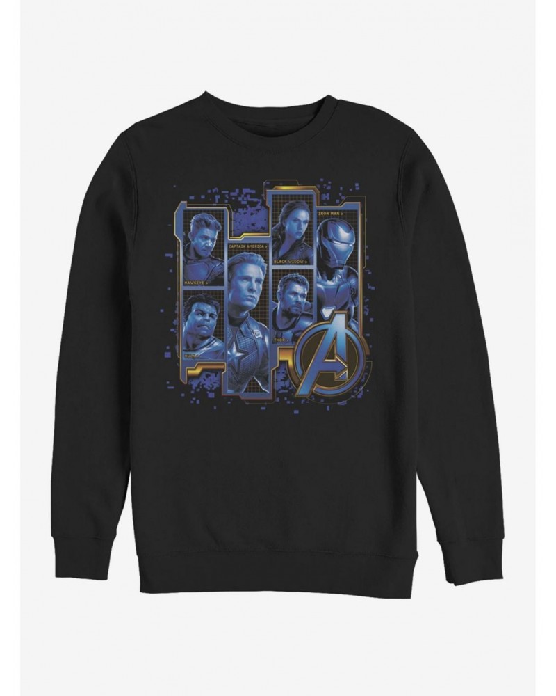 Marvel Avengers: Endgame Blue Box Up Sweatshirt $10.04 Sweatshirts