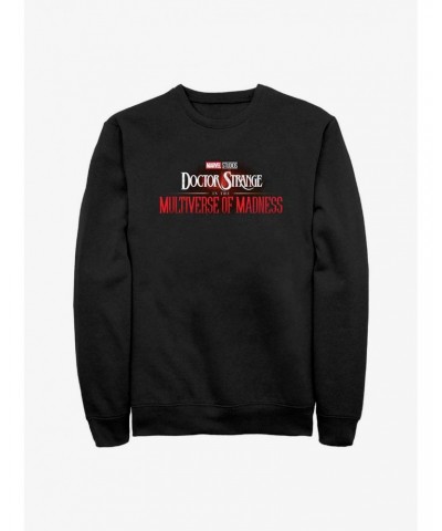 Marvel Doctor Strange In The Multiverse of Madness Logo Sweatshirt $14.46 Sweatshirts