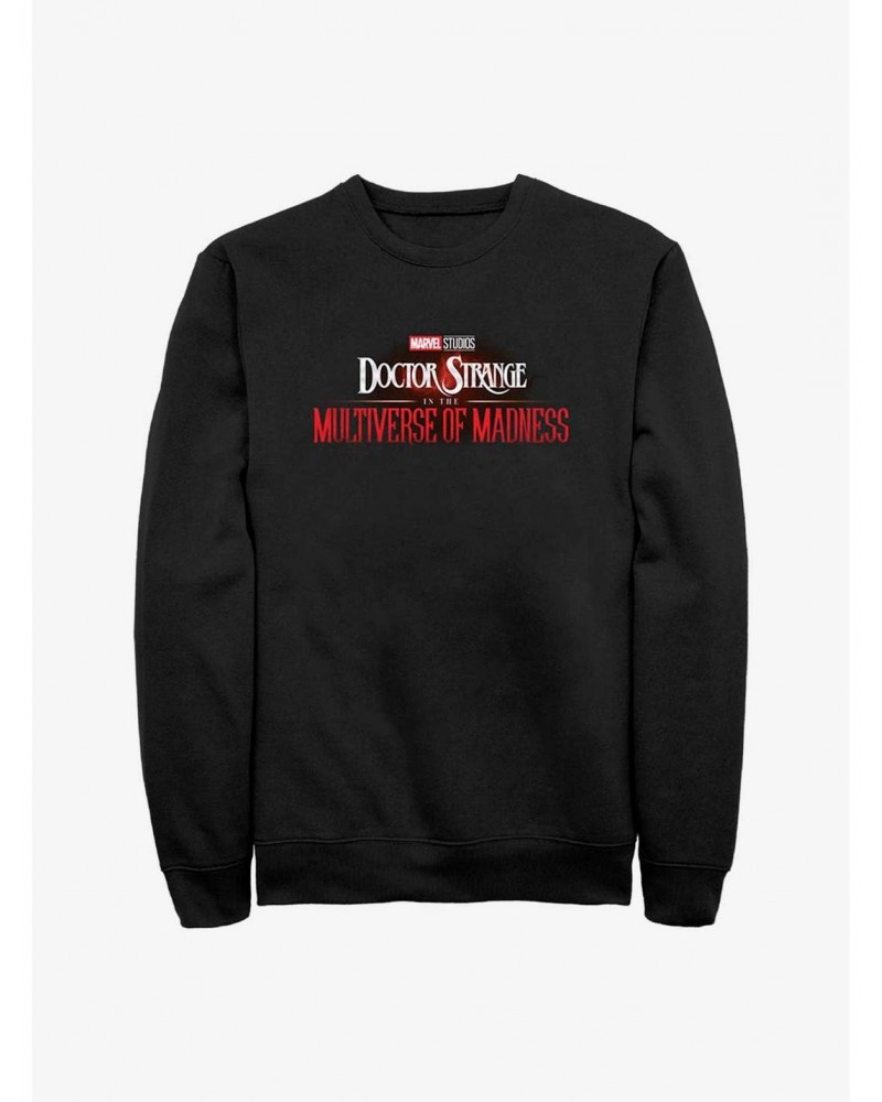 Marvel Doctor Strange In The Multiverse of Madness Logo Sweatshirt $14.46 Sweatshirts