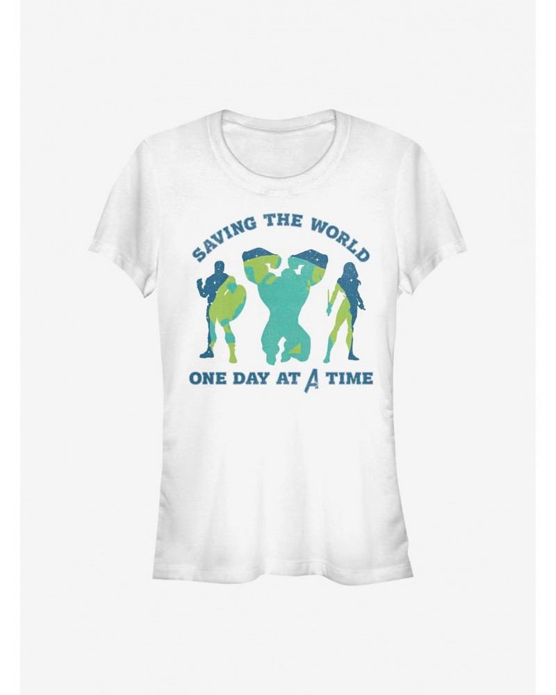 Marvel Avengers Team Earth Day Girls T-Shirt $7.57 T-Shirts