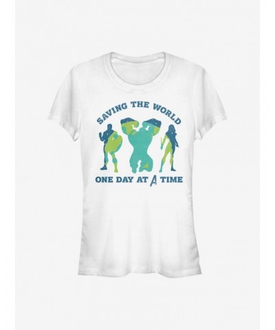 Marvel Avengers Team Earth Day Girls T-Shirt $7.57 T-Shirts