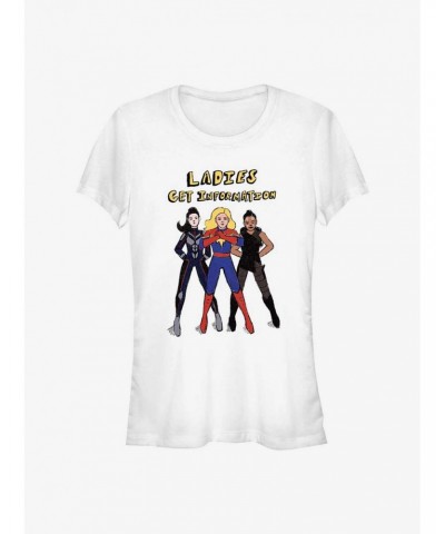 Marvel Ms. Marvel Ladies Get Info Girls T-Shirt $9.96 T-Shirts