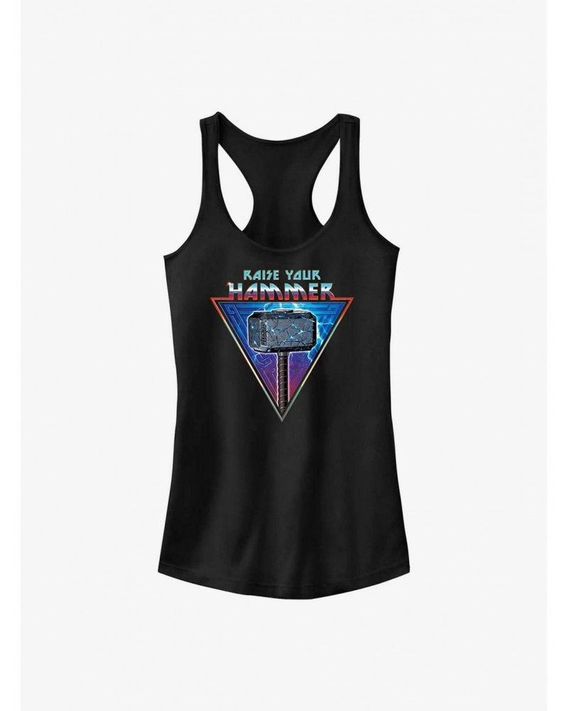 Marvel Thor: Love and Thunder Raise Your Mjolnir Girls Tank $8.96 Tanks