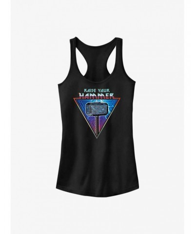 Marvel Thor: Love and Thunder Raise Your Mjolnir Girls Tank $8.96 Tanks