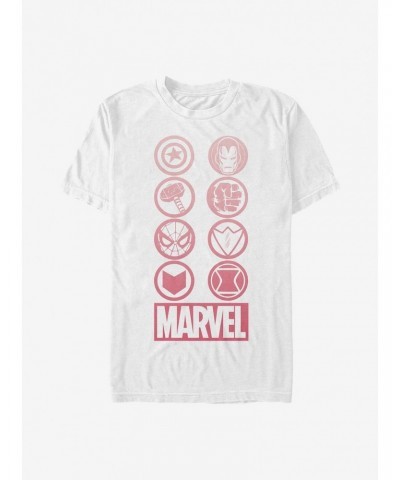 Marvel Avengers Gradient Icons T-Shirt $7.84 T-Shirts