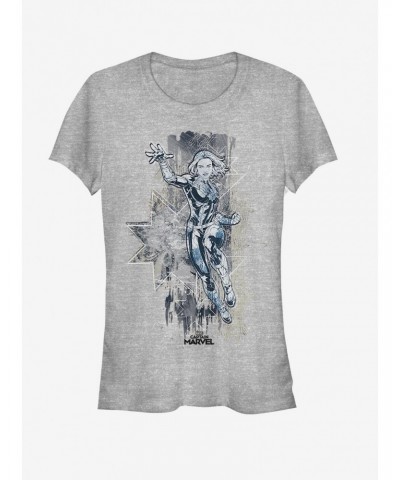 Marvel Captain Marvel Soaring Captain Girls T-Shirt $8.57 T-Shirts