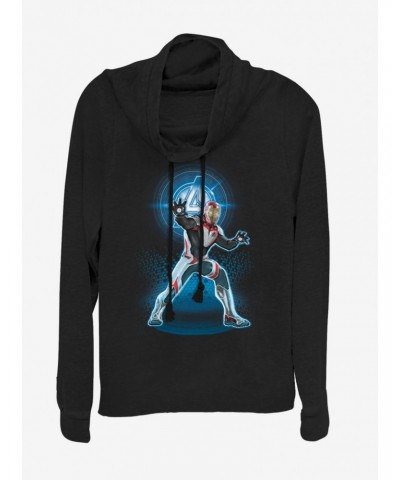 Marvel Avengers: Endgame Avenger Iron Man Cowlneck Long-Sleeve Girls Top $13.29 Tops