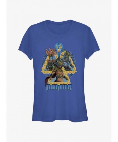 Marvel Black Panther: Wakanda Forever Sea Dwellers Namor, Namora, & Attuma Girls T-Shirt $8.76 T-Shirts