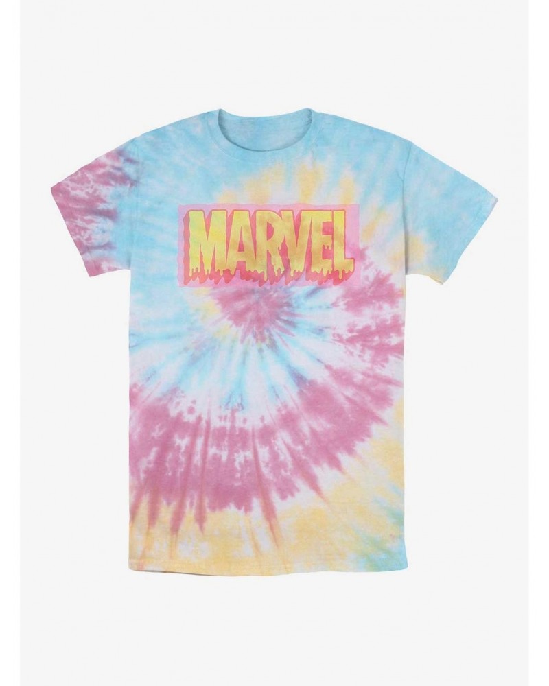 Marvel Logo Drip Tie Dye T-Shirt $8.70 T-Shirts